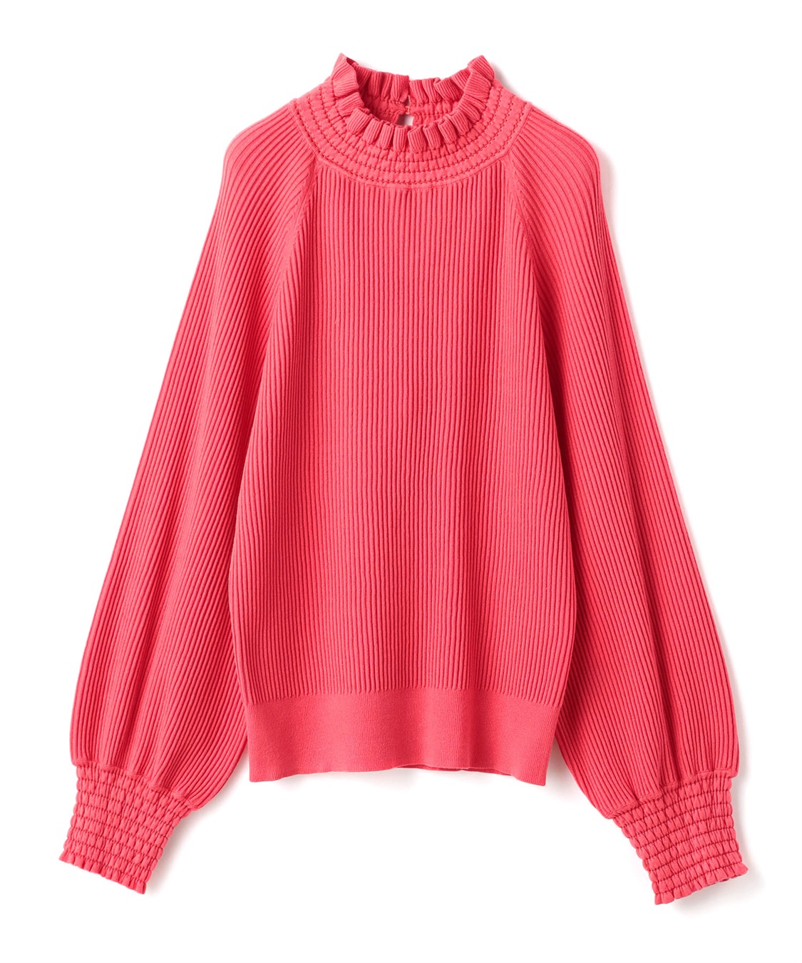 LE SOUK HOLIDAY フリルネックニットプルオーバー_variation_2