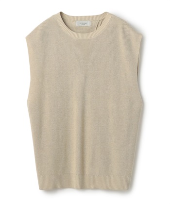 バックスリットニットベスト LE SOUK HOLIDAY｜クロスプラス公式通販サイト