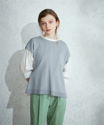 LE SOUK HOLIDAY クルーネック天竺ベスト_variationthumb_1