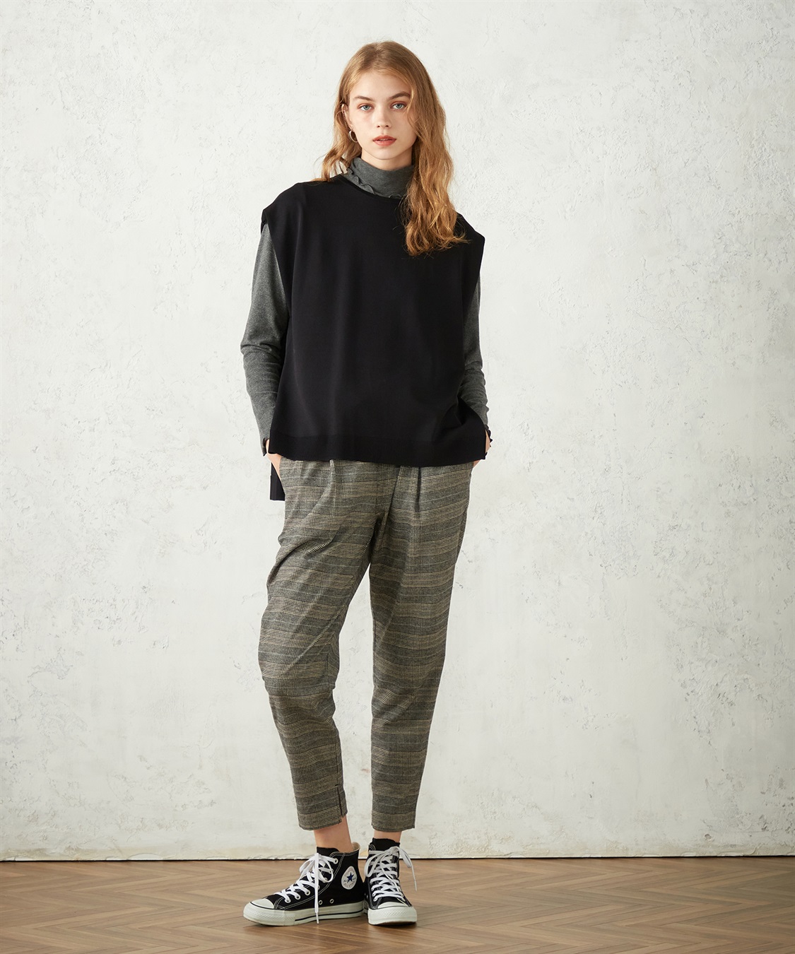 LE SOUK HOLIDAY ベルテッドニットベスト_main