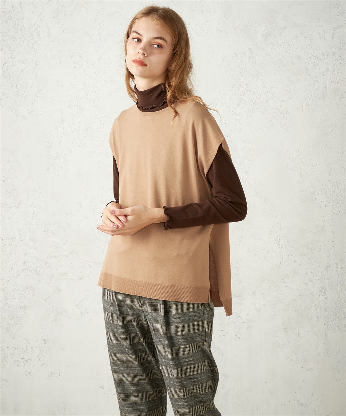 LE SOUK HOLIDAY ベルテッドニットベスト_variation_2