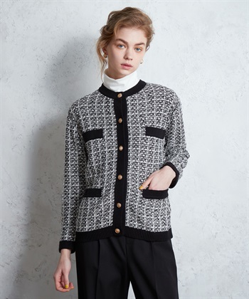 ツイードカーディガン LE SOUK HOLIDAY｜クロスプラス公式通販サイト