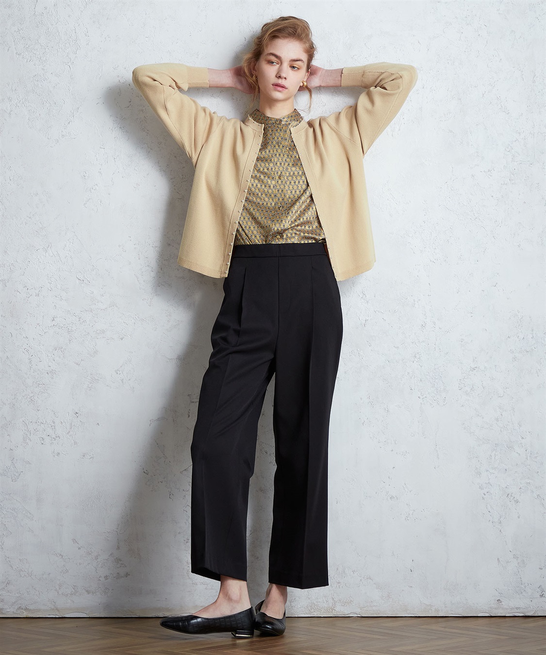 LE SOUK HOLIDAY パールアクセントニットカーディガン_main