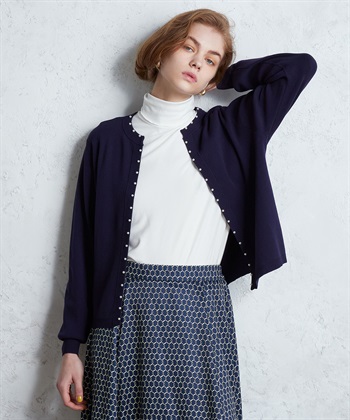 LE SOUK HOLIDAY パールアクセントニットカーディガン_variationthumb_2