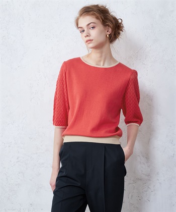 LE SOUK HOLIDAY 切替ニットプルオーバー_variationthumb_2