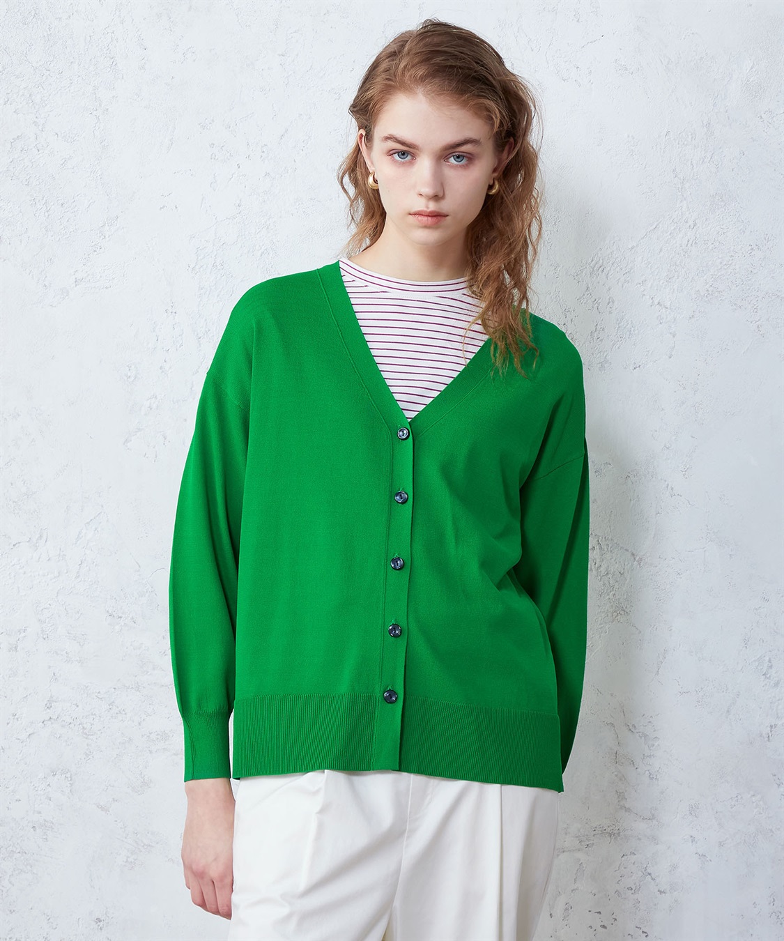 LE SOUK HOLIDAY Vネックカーディガン_main