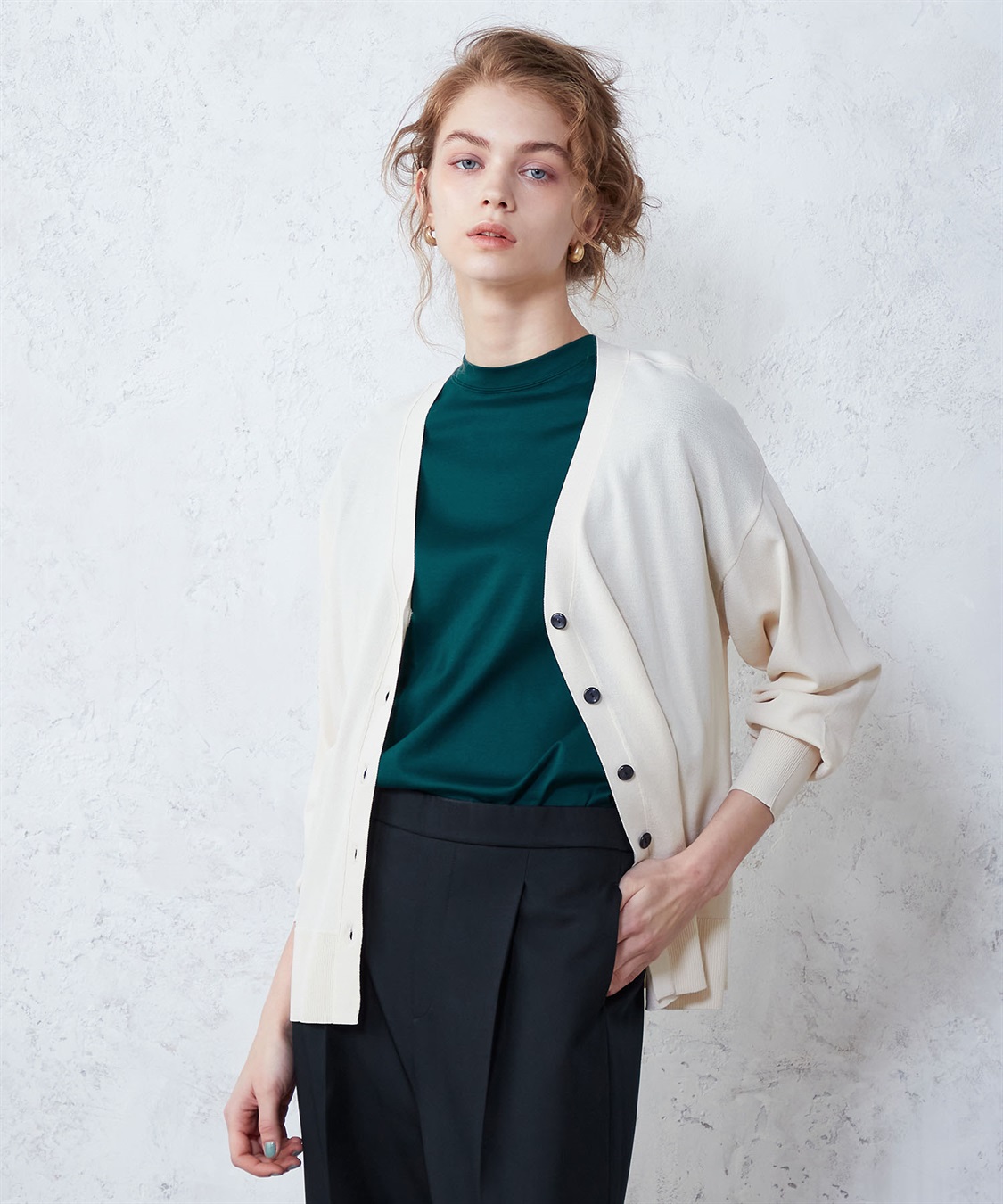 LE SOUK HOLIDAY Vネックカーディガン_variation_1