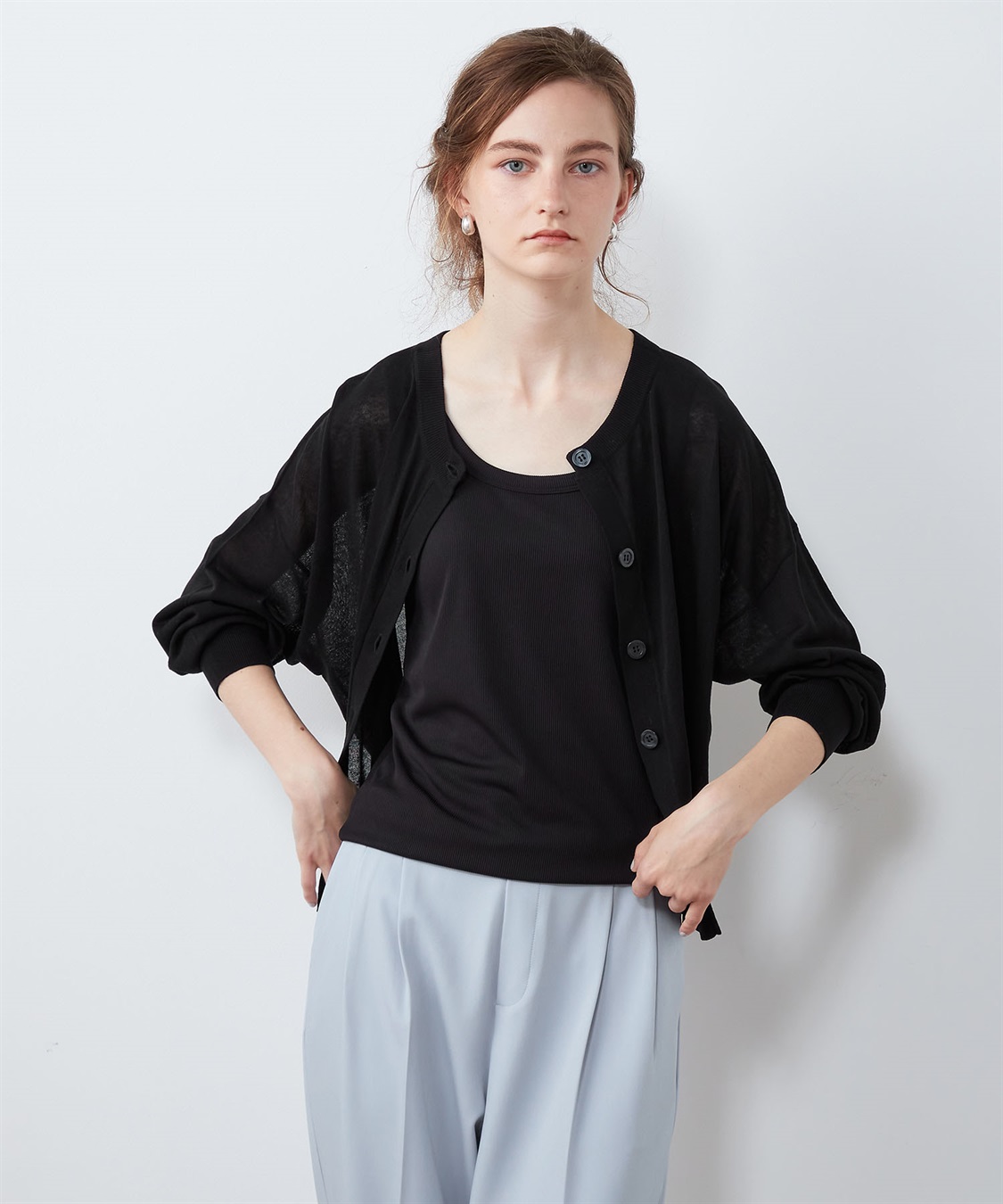 LE SOUK HOLIDAY ２WAYシアーカーディガン_variation_1