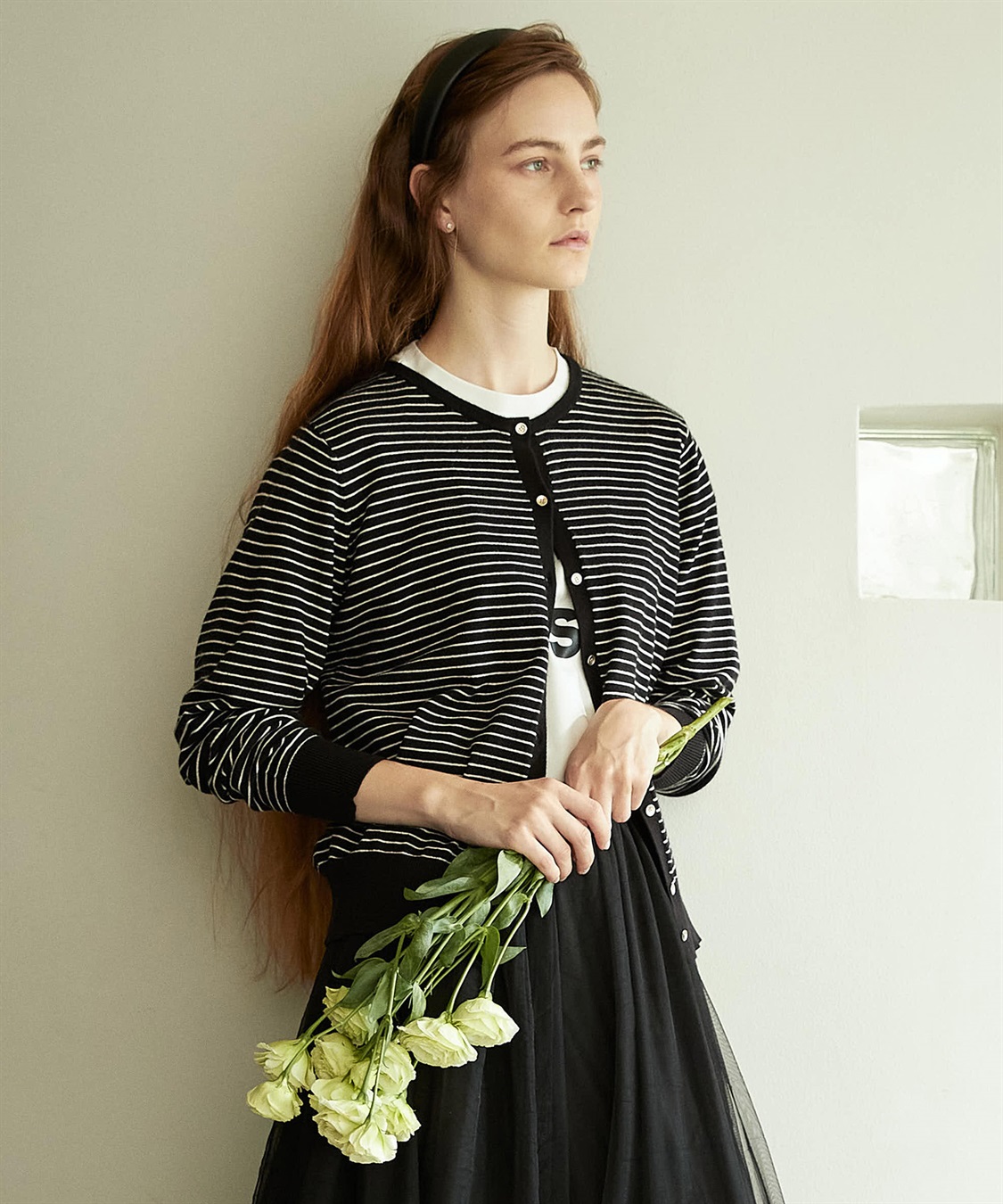 LE SOUK HOLIDAY 金ボタンカーディガン_main