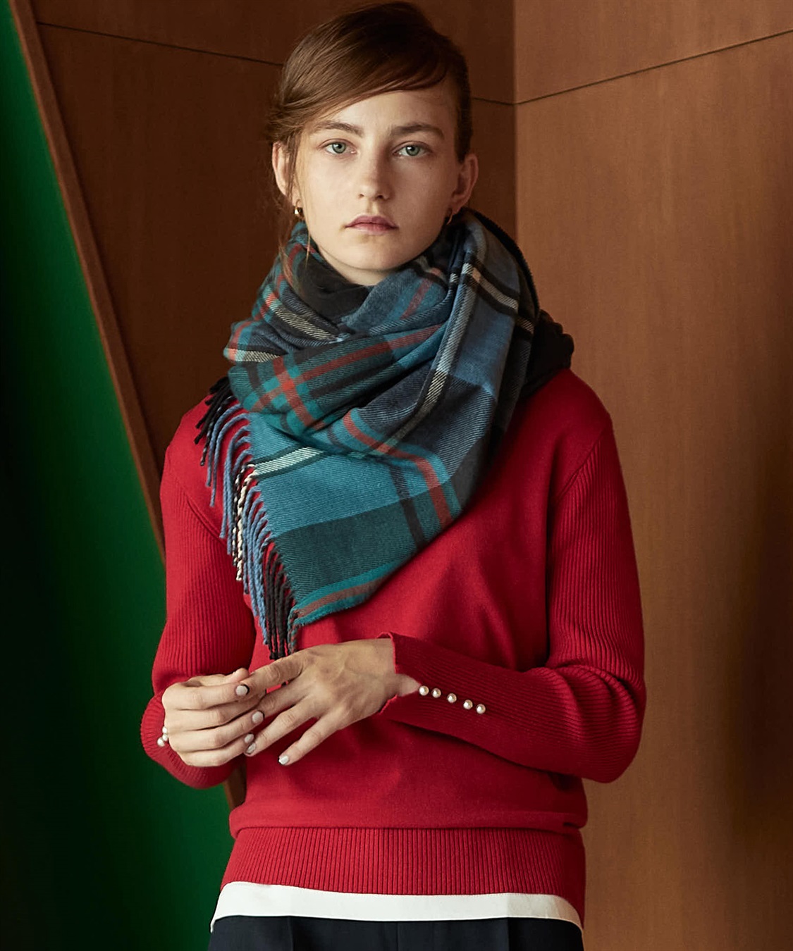 LE SOUK HOLIDAY パール付ニットプルオーバー_main