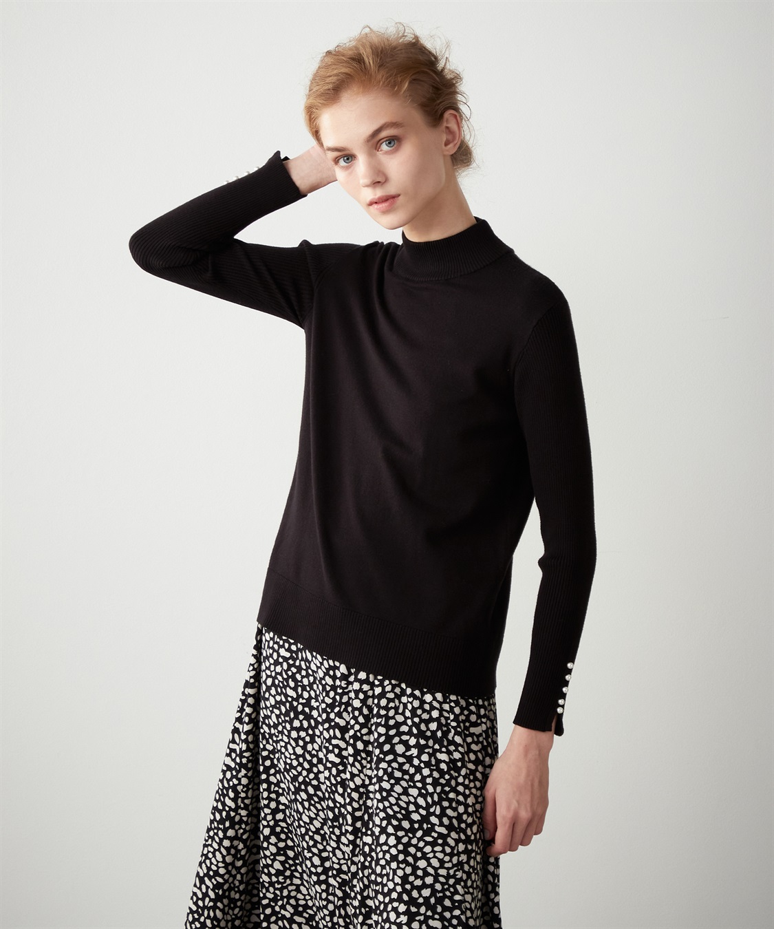 LE SOUK HOLIDAY パール付ニットプルオーバー_variation_1