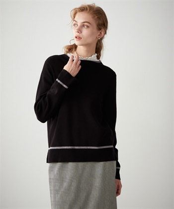 LE SOUK HOLIDAY 配色ボトルネックプルオーバー_variationthumb_1