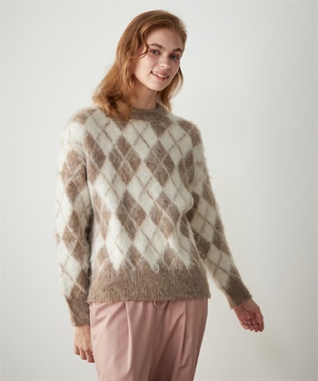 LE SOUK HOLIDAY アーガイルニットプルオーバー_variationthumb_2