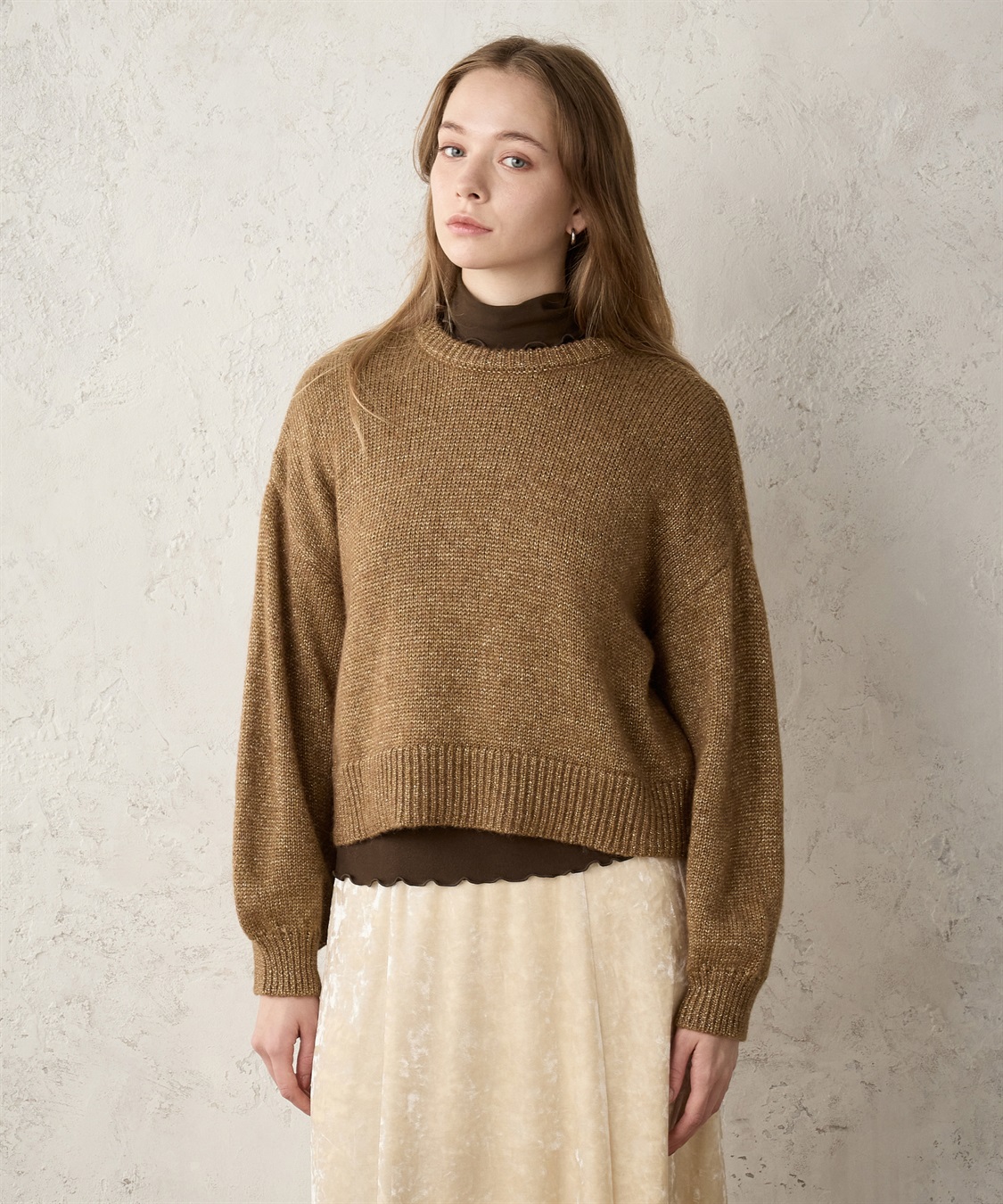 LE SOUK HOLIDAY クルーネックラメニットプルオーバー_variation_3