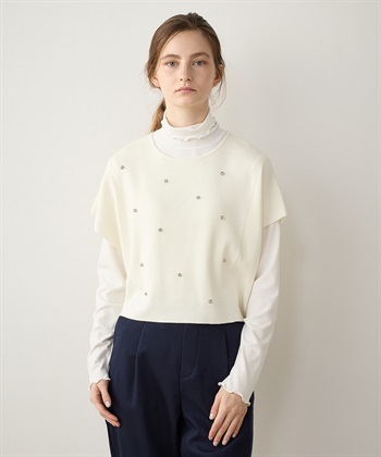 LE SOUK HOLIDAY ビジューニットベスト_variationthumb_2