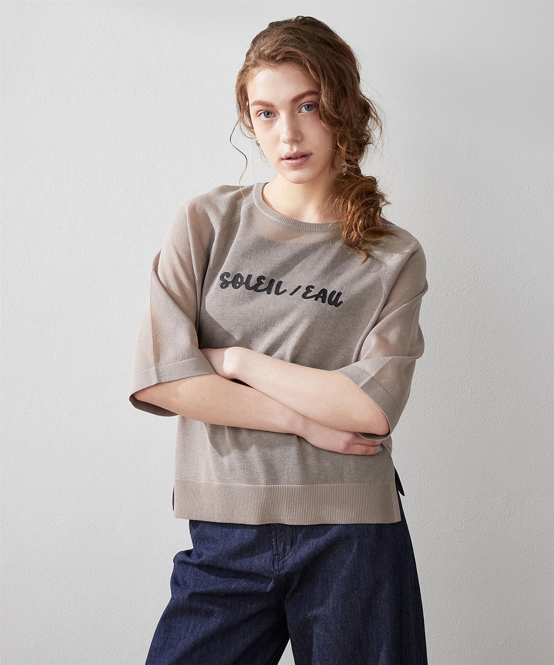 LE SOUK HOLIDAY ロゴシアーニットプルオーバー_variation_2