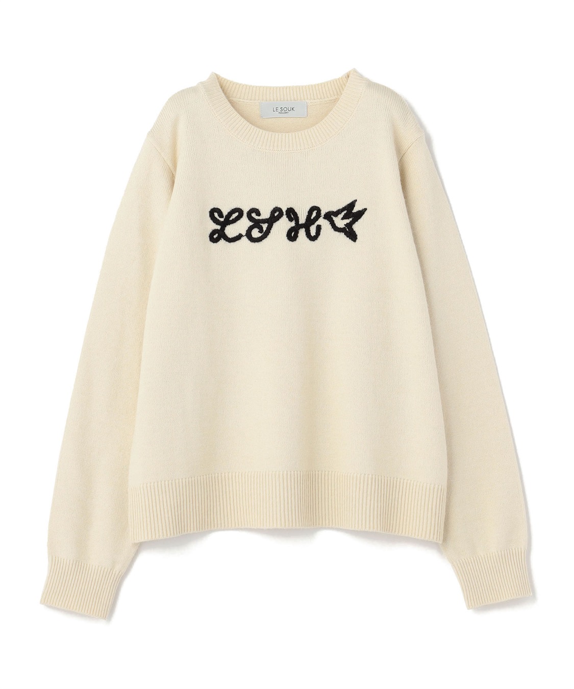 LE SOUK HOLIDAY ロープ刺繍 ニットプルオーバー_variation_2