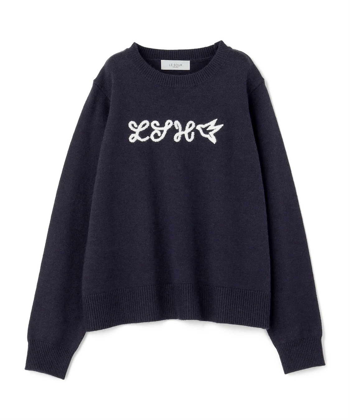 LE SOUK HOLIDAY ロープ刺繍 ニットプルオーバー_variation_3