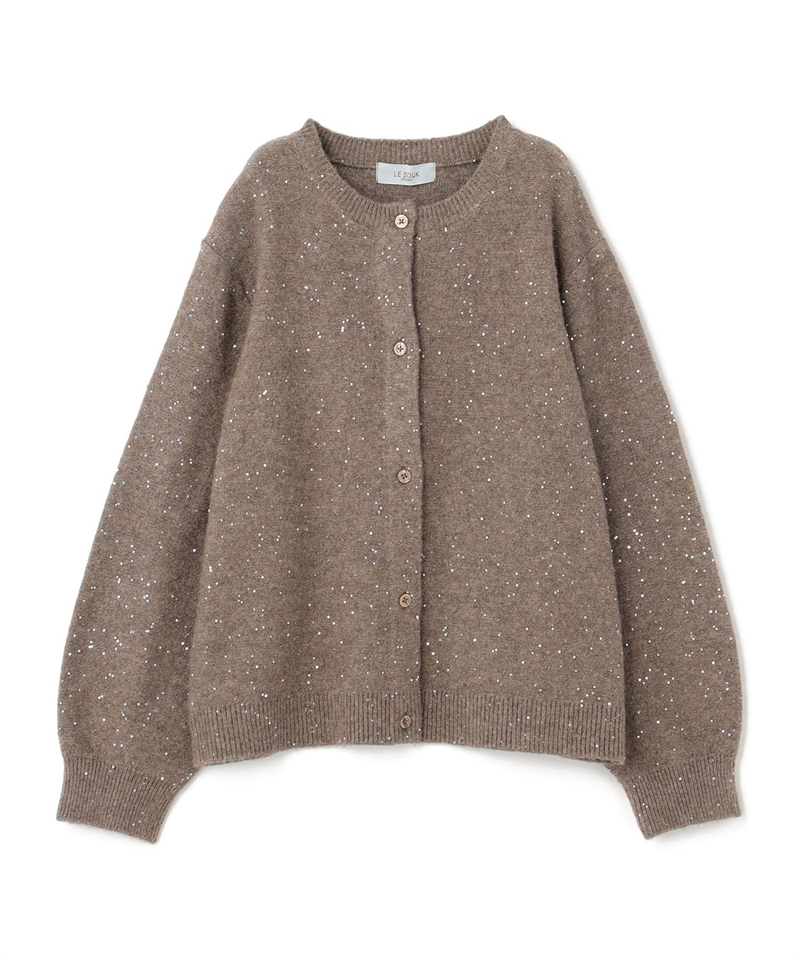 LE SOUK HOLIDAY スパンコール ニットカーディガン_variation_3