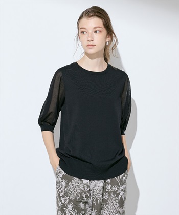 LE SOUK HOLIDAY シアースリーブニットプルオーバー_variationthumb_1