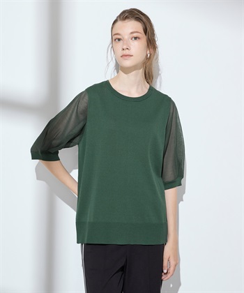 LE SOUK HOLIDAY シアースリーブニットプルオーバー_variationthumb_3