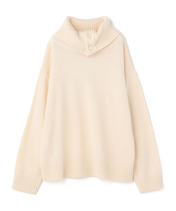 LE SOUK HOLIDAY 金ボタン タートルネック ニットプルオーバー_variationthumb_2