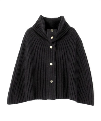 LE SOUK HOLIDAY 金ボタン ニットポンチョ_variationthumb_1