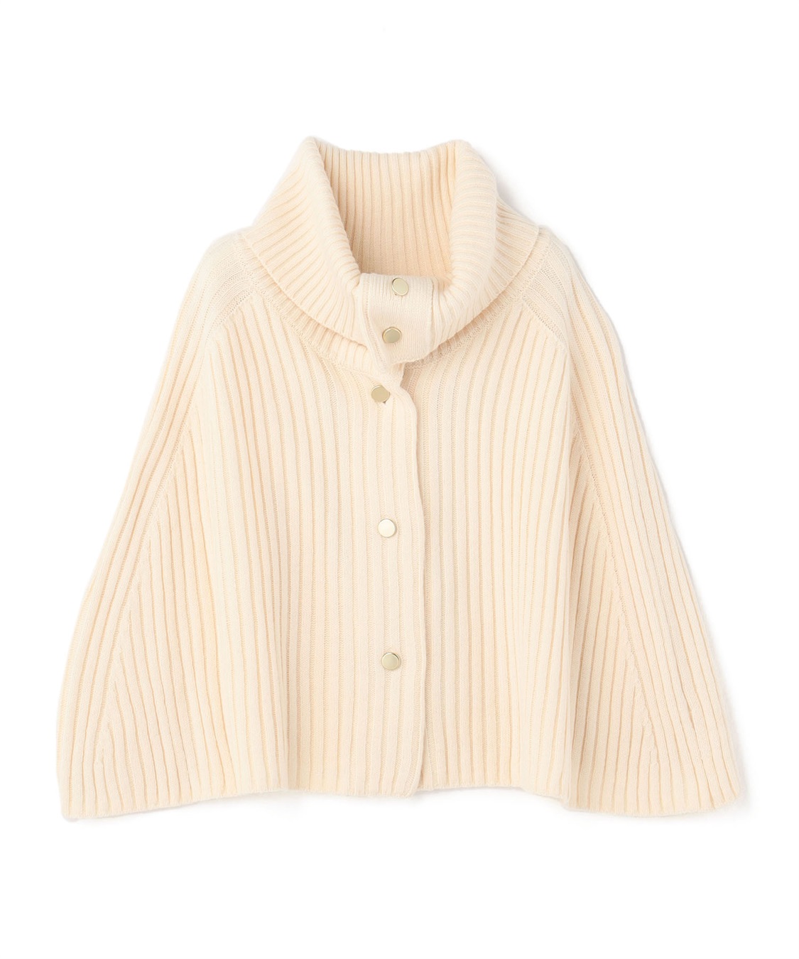 LE SOUK HOLIDAY 金ボタン ニットポンチョ_variation_2