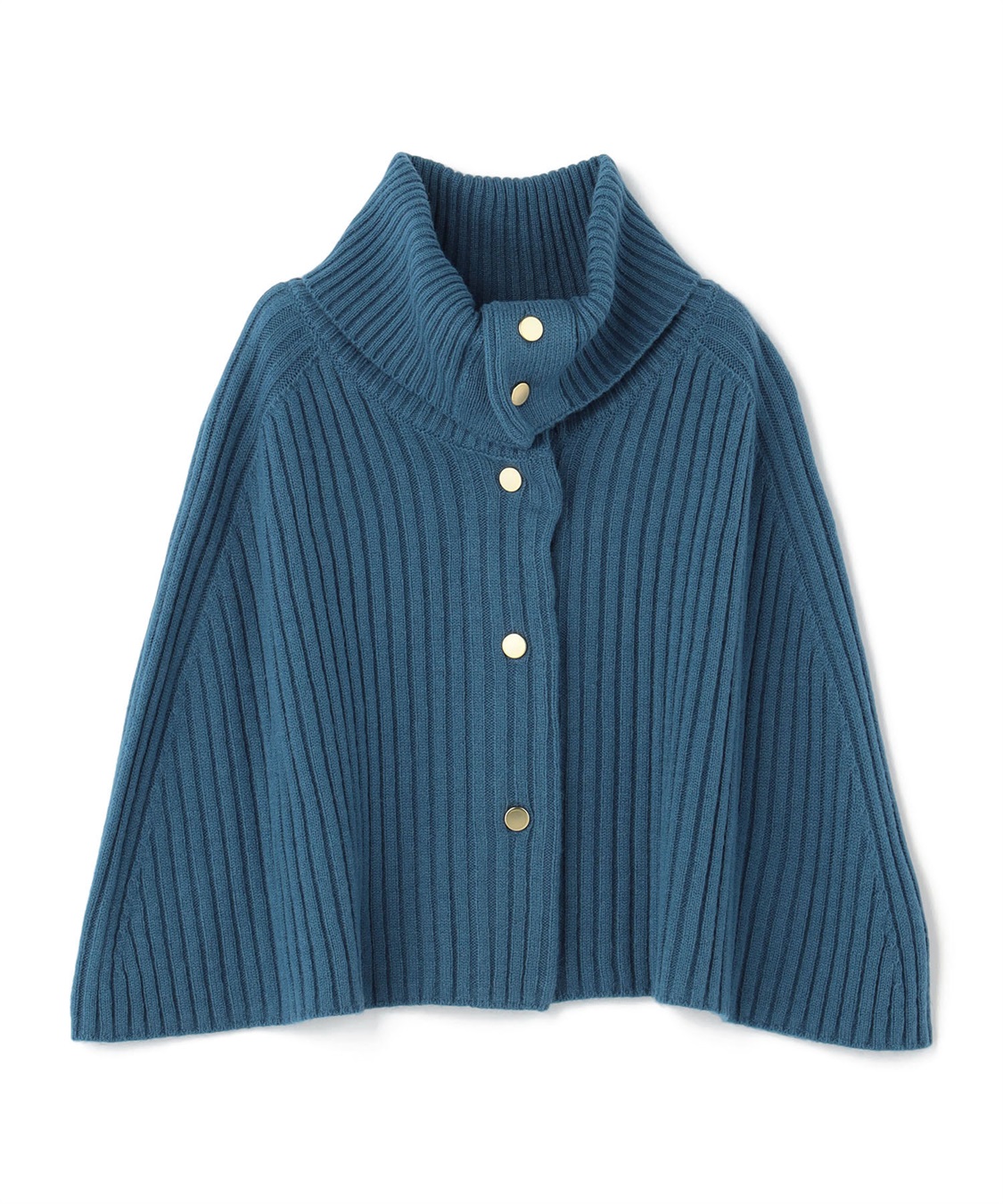 LE SOUK HOLIDAY 金ボタン ニットポンチョ_variation_3