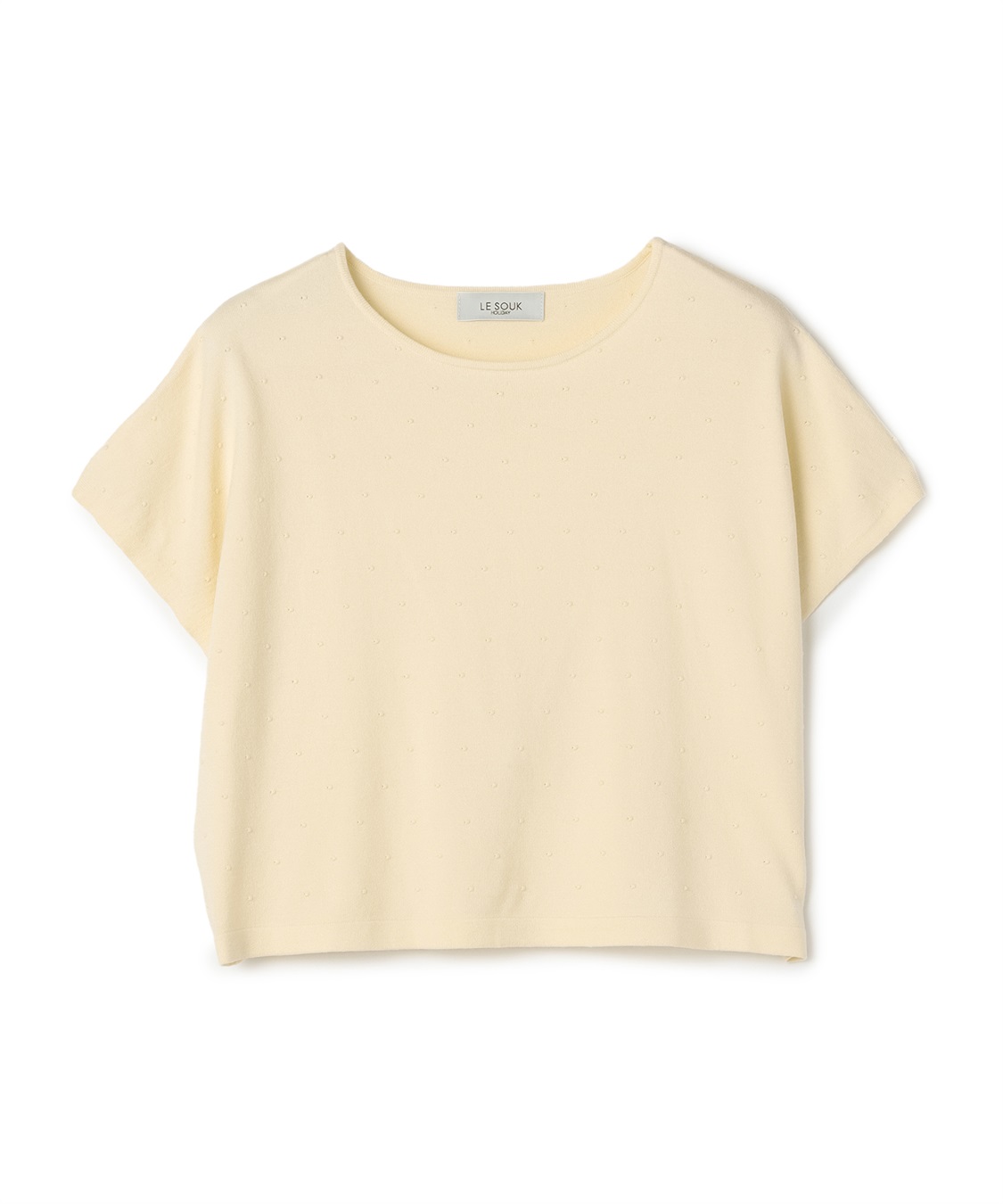 LE SOUK HOLIDAY ドットジャガード ニットベスト_variation_1