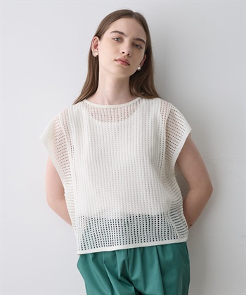 メッシュベスト(オフホワイト-M)