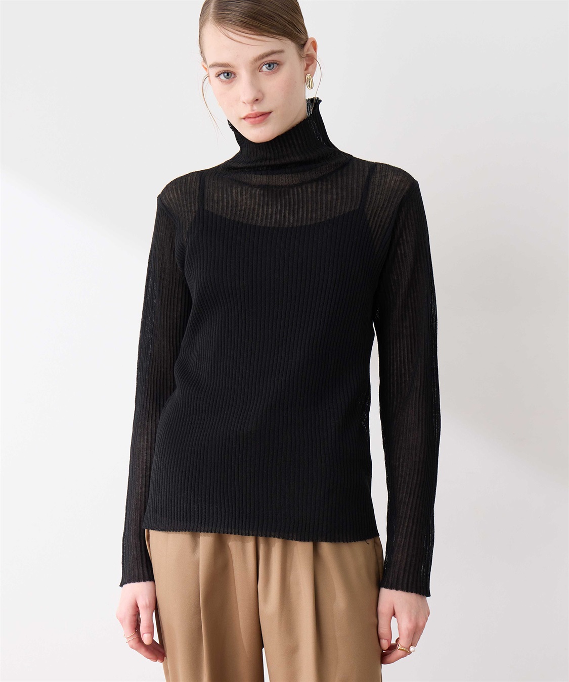 LE SOUK HOLIDAY シアーリブハイネック