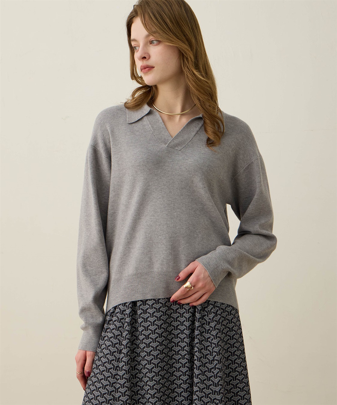 LE SOUK HOLIDAY スキッパーニットプルオーバー_variation_1