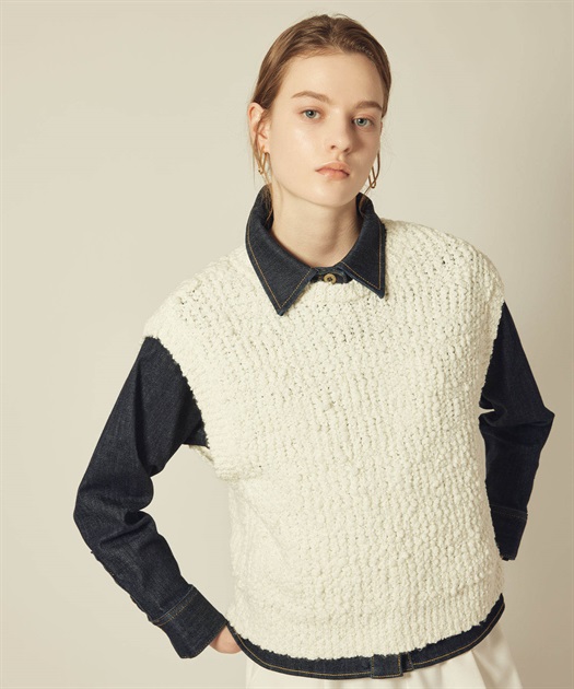 ブークレニットベスト【ハンドウォッシャブル】 LE SOUK HOLIDAY