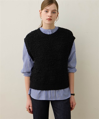 ブークレニットベスト(ブラック-M)