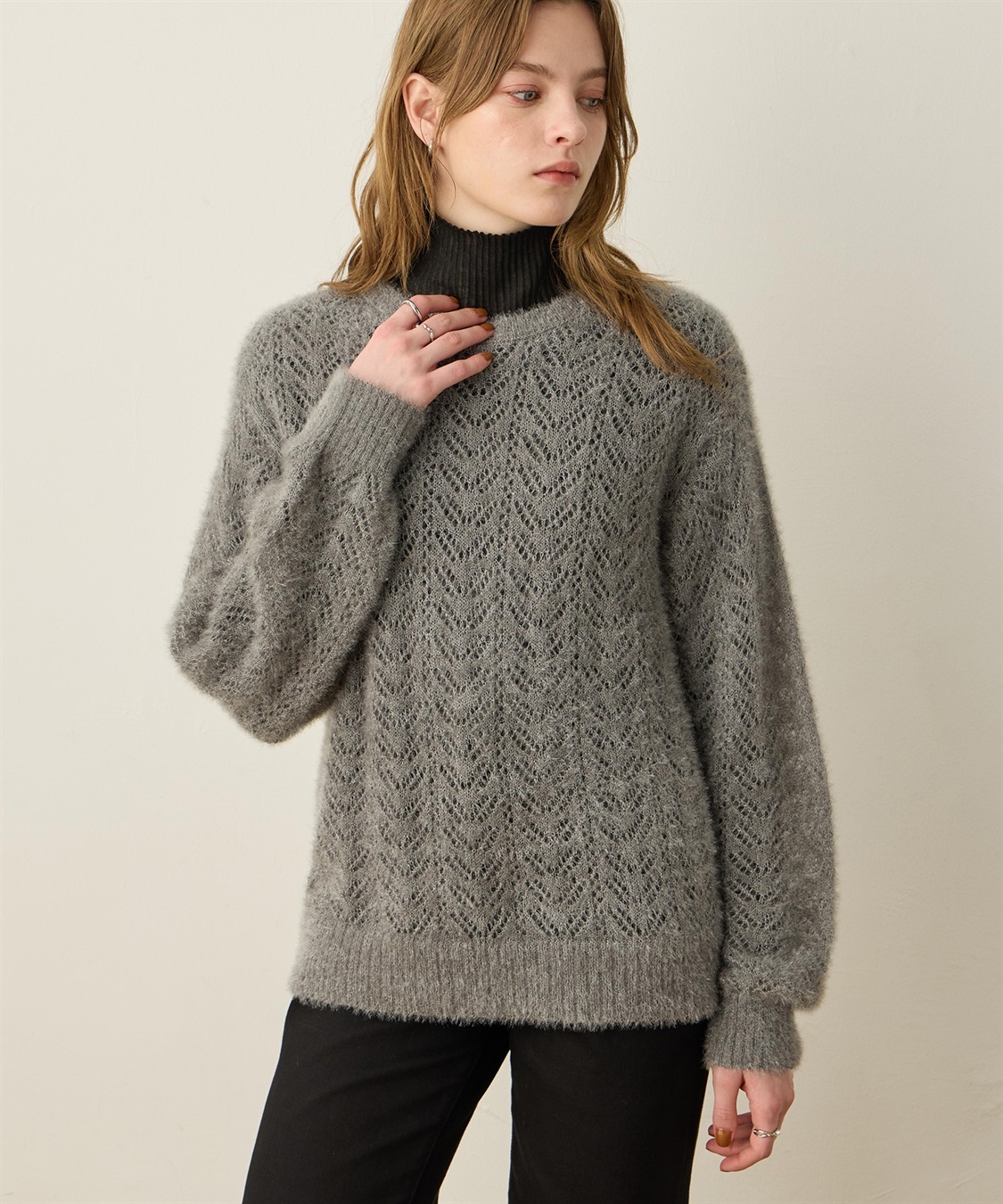 LE SOUK HOLIDAY シャギーニットプルオーバー_main