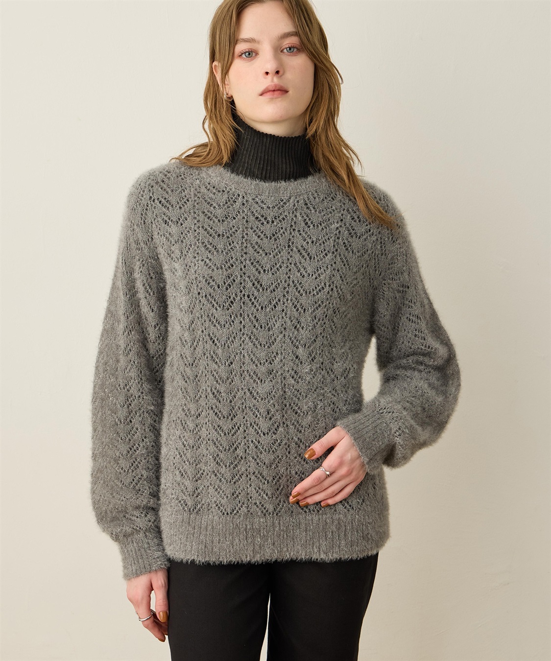 LE SOUK HOLIDAY シャギーニットプルオーバー_variation_1