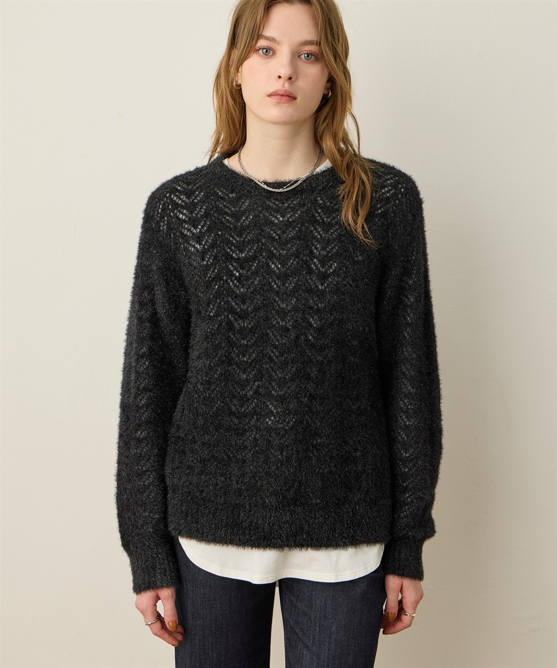 LE SOUK HOLIDAY シャギーニットプルオーバー_variation_2