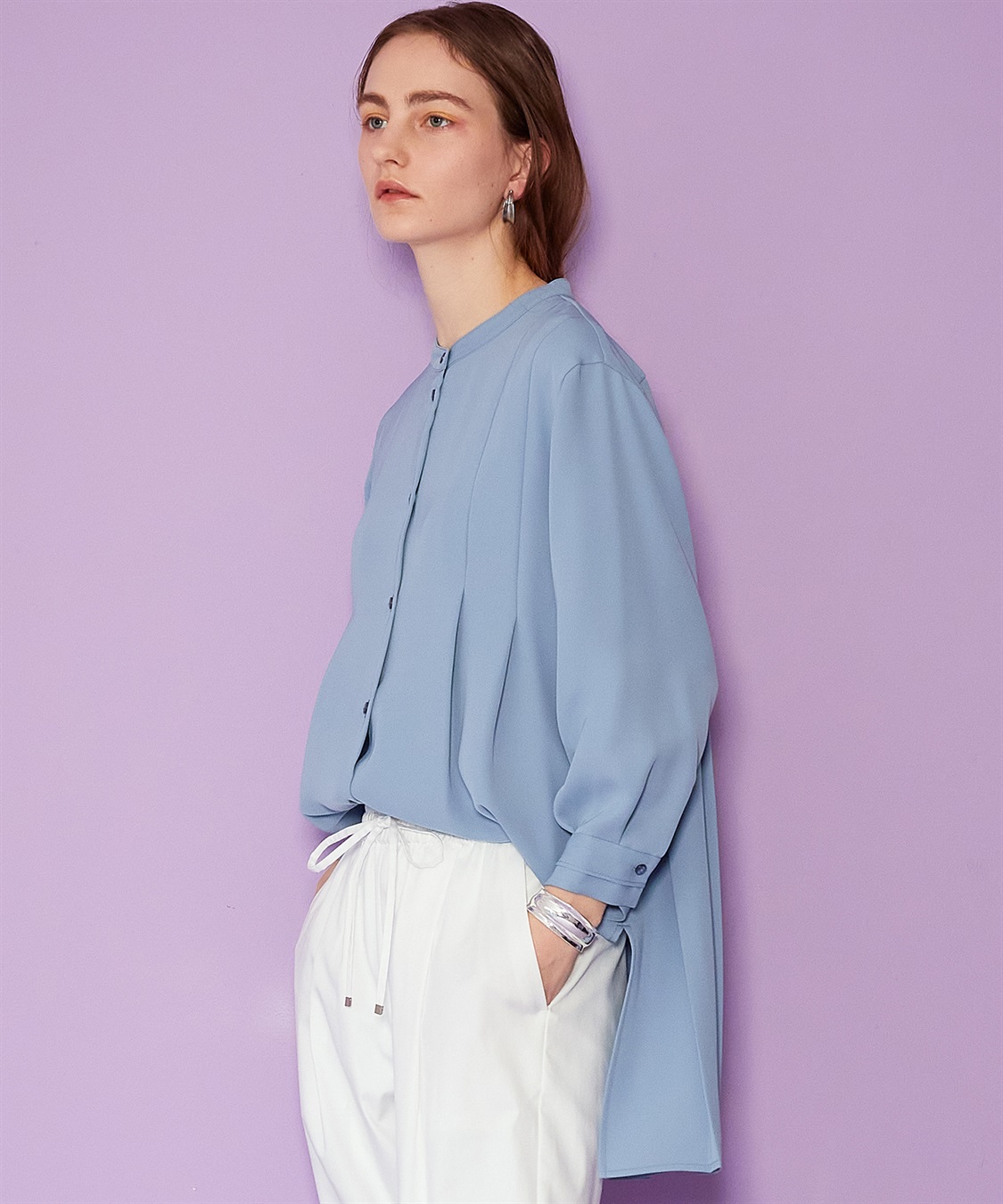 LE SOUK HOLIDAY バックタックブラウス_main