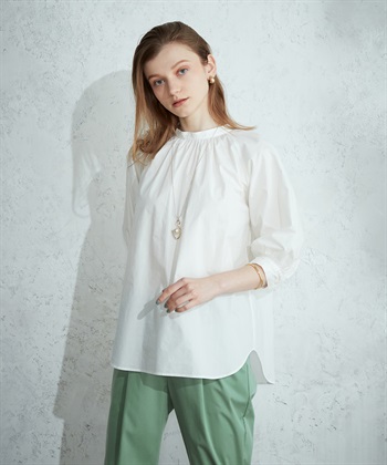 LE SOUK HOLIDAY ギャザーネックブラウス_variationthumb_1