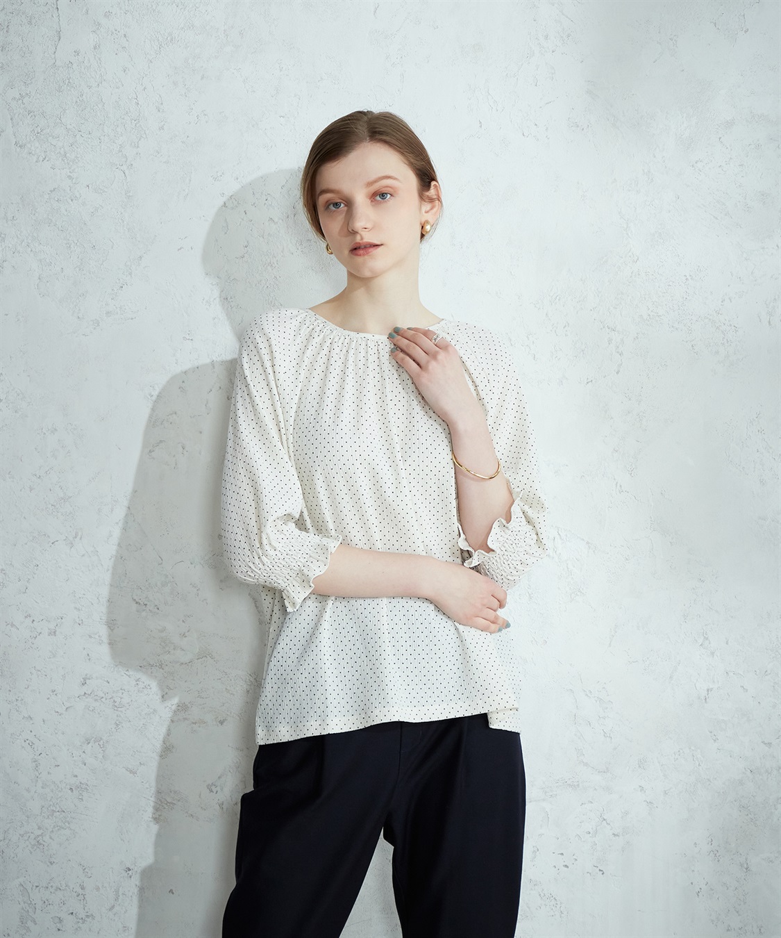 LE SOUK HOLIDAY ギャザースリーブブラウス_variation_1