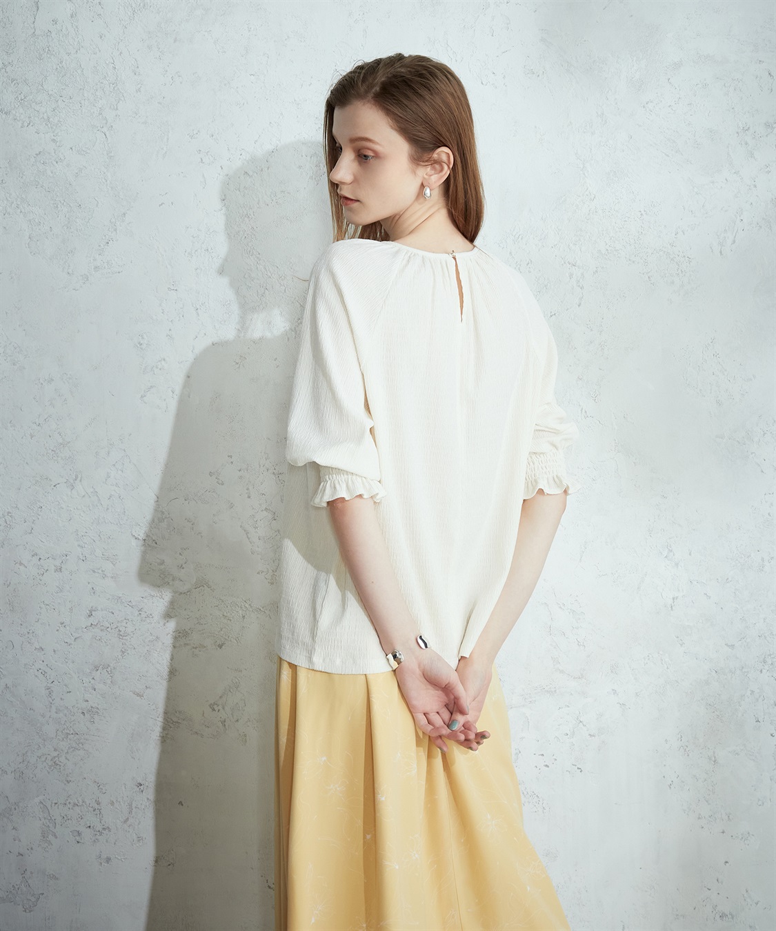 LE SOUK HOLIDAY ギャザースリーブブラウス_variation_3