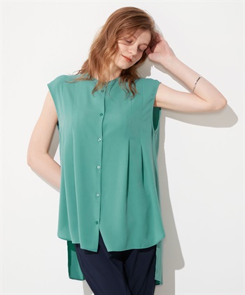 LE SOUK HOLIDAY バックタックノースリーブブラウス_variationthumb_2