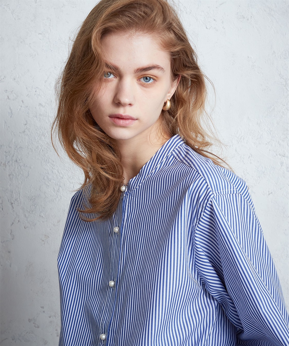 LE SOUK HOLIDAY パールボタンブラウス_main