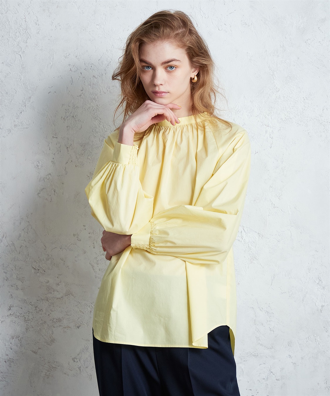 LE SOUK HOLIDAY ギャザーネックブラウス_variation_3