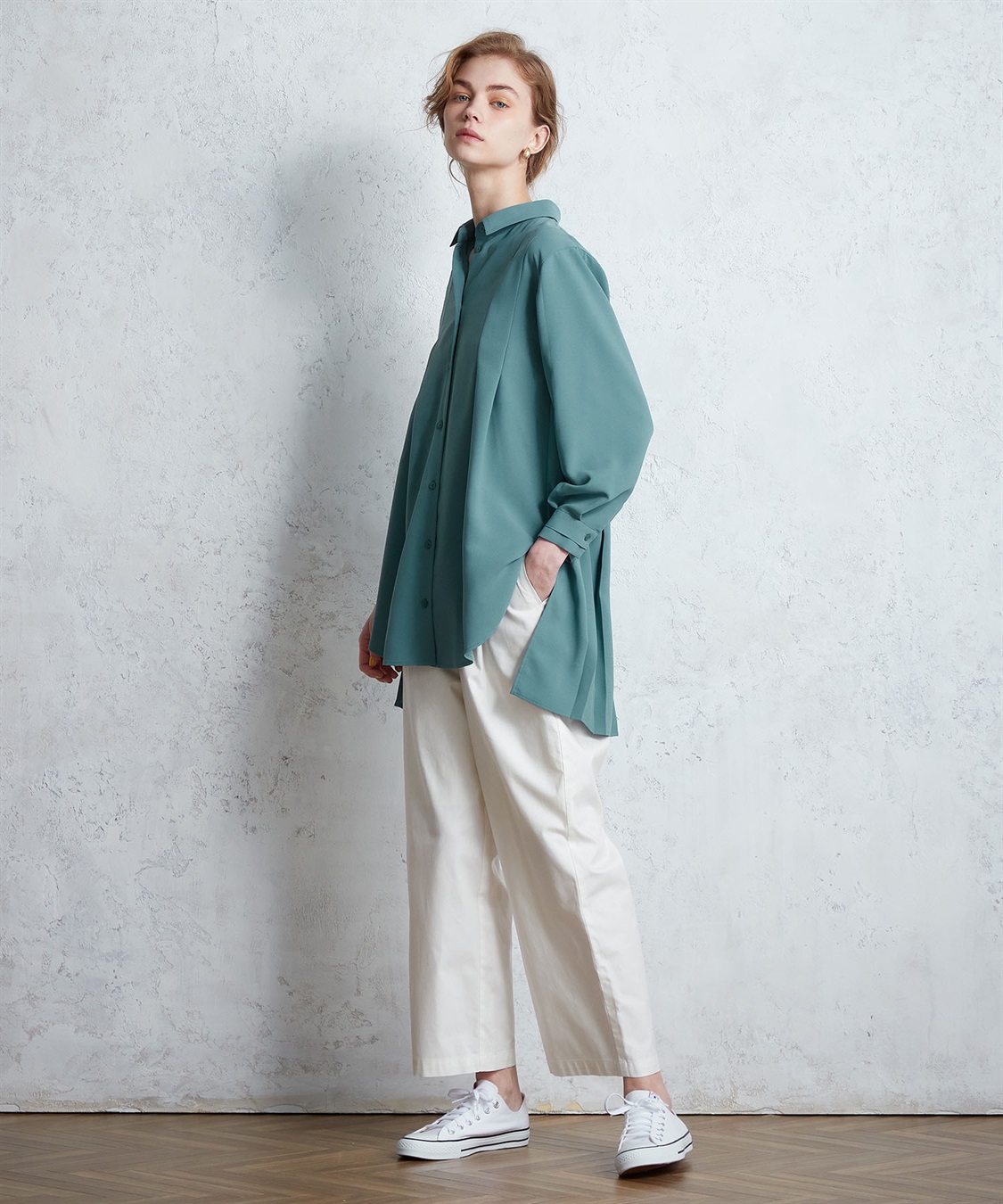 お買得！】 シャツ ブラウス バックタックブラウス