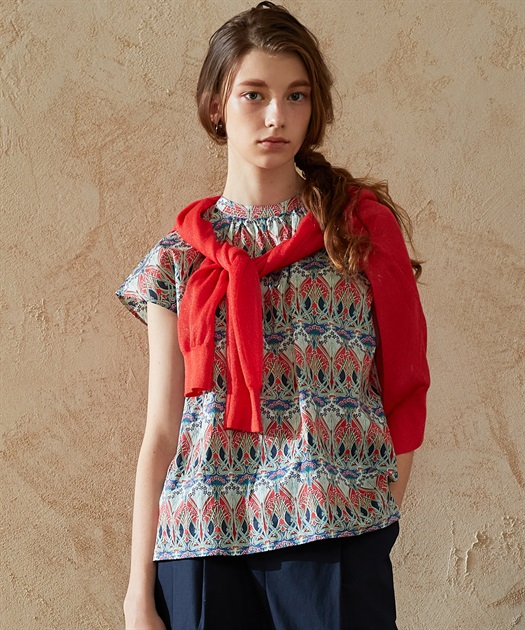 ルスークホリデー LE SOUK HOLIDAY リバティプリントブラウス　新品 LE SOUK HOLIDAY｜リバティプリントブラウス | Rakuten Fashion
