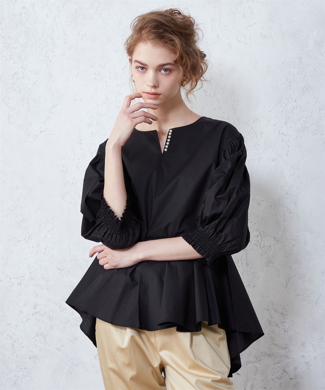 LE SOUK HOLIDAY パール使いブラウス_variation_1