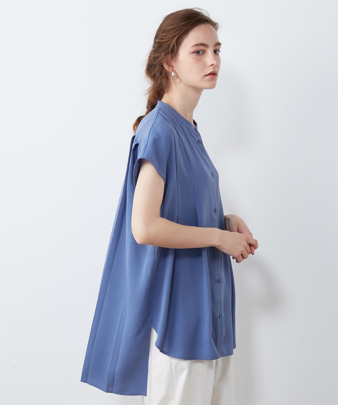 さつき バックタックブラウス LE SOUK HOLIDAY｜クロスプラス公式通販サイト