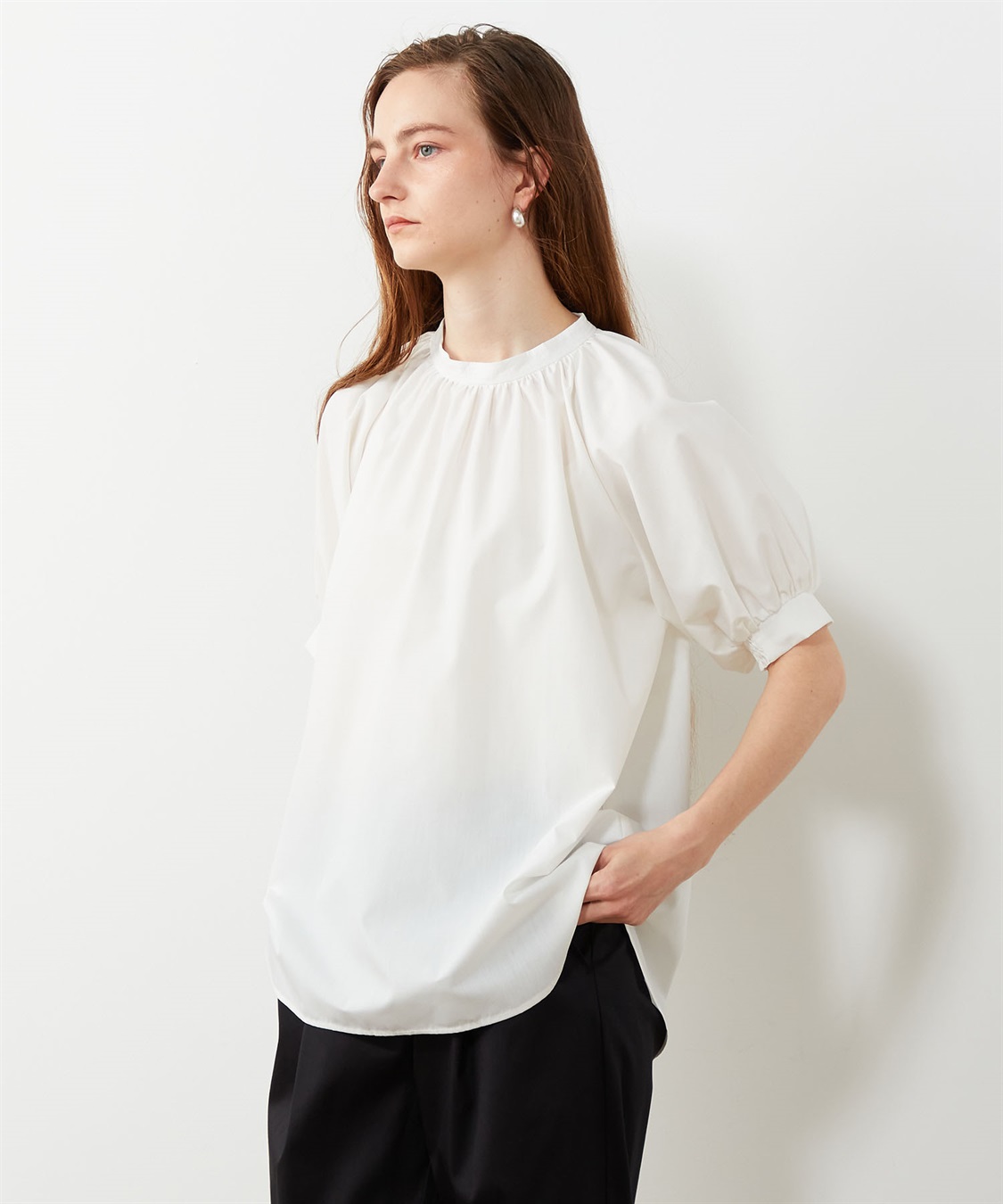 ギャザーブラウス LE SOUK HOLIDAY｜クロスプラス公式通販サイト